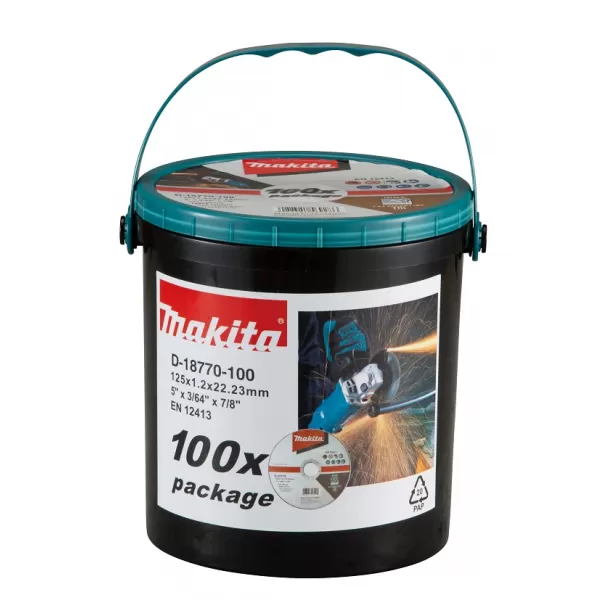 Kotouč řezný nerez 125x1,2x22,23mm, 100 ks Makita D-18770-100
