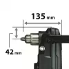Aku úhlová vrtačka Li-ion XGT 40V bez aku Makita DA001GZ
