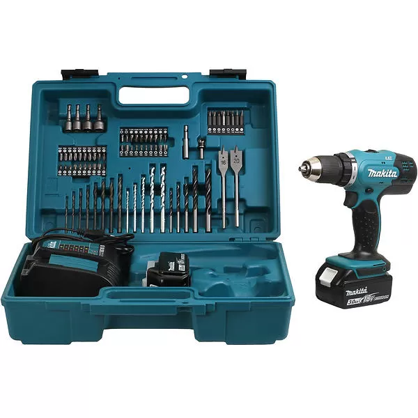 Aku vrtačka 2x18V 3,0Ah s příslušenstvím Makita DDF453SFX1