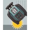 Aku automatický stavební laser, zelený 18V bez aku Makita SKR001Z